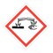 Nevs GHS Pictogram Label - Corrosive w/Laminate 10" x 10" GHS-10-C - alternate 1